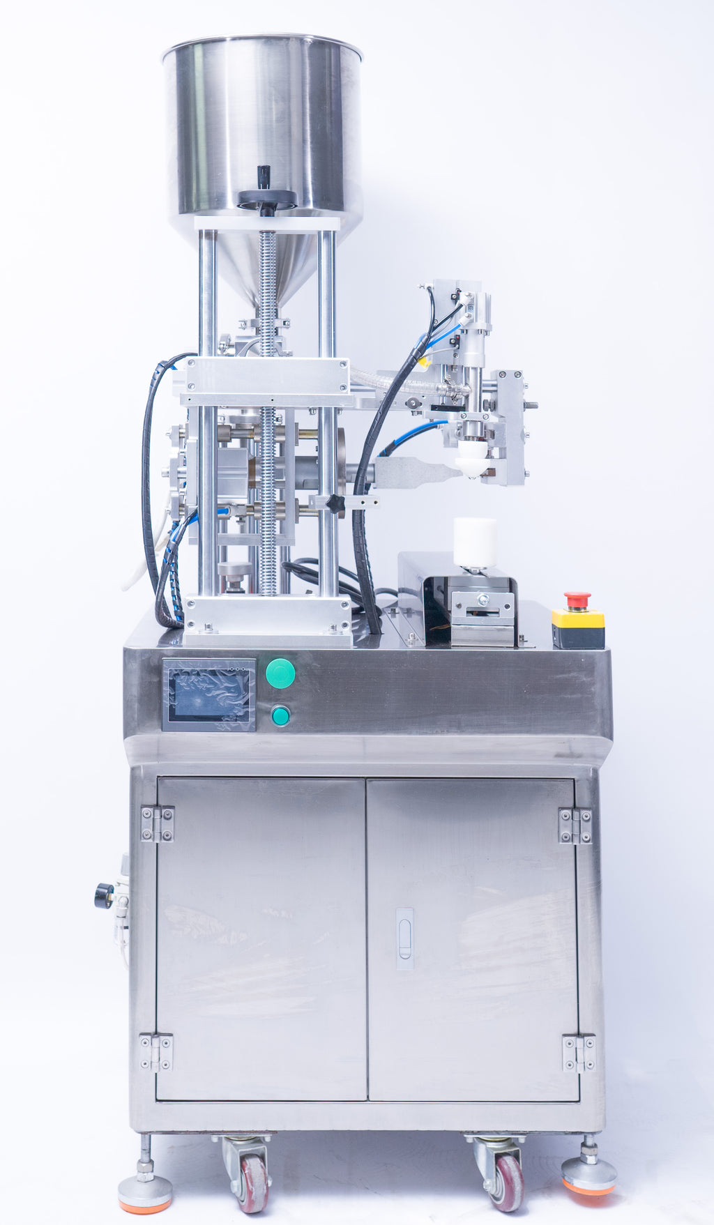 Single tube filling and sealing machine