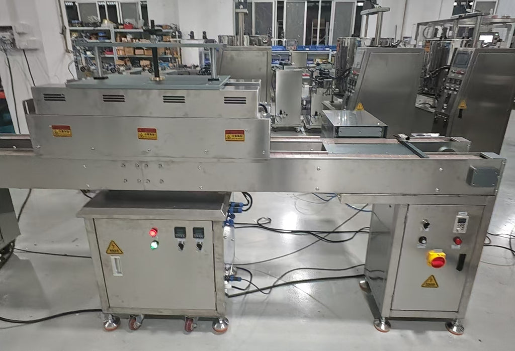 Full Automatic Lip Balm Production Line, Lip Balm Filling Machine with Cooling Tunnel & Demolder