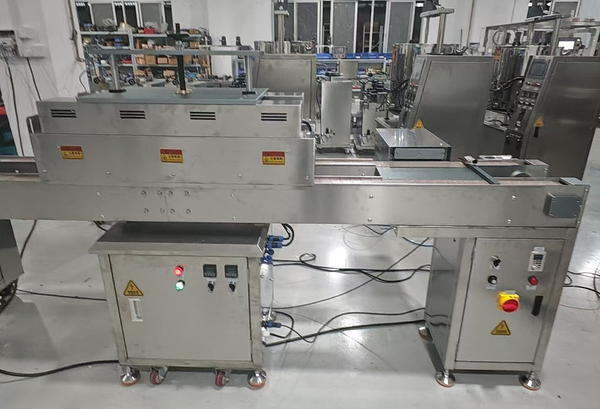 Full Automatic Lip Balm Production Line, Lip Balm Filling Machine with Cooling Tunnel & Demolder