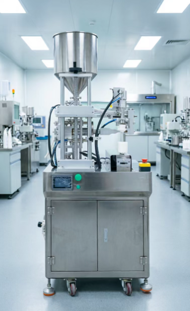 Single tube filling and sealing machine