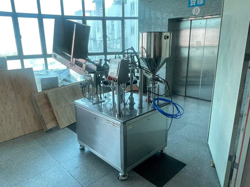 Aluminum Tube Filling Folding Machine | Semi Auto Collapsible TUBE Paste Ointment Filler SUS304 Cosmetic Pharmaceutical Changhaohuifeng