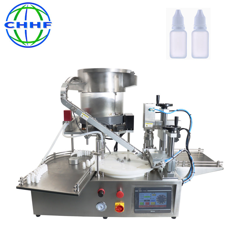 Automatic Desktop Filling Capping Machine | Desktop Liquid Paste Filler & Bottle Capper SUS304 Cosmetic Small Bottle Changhaohuifeng