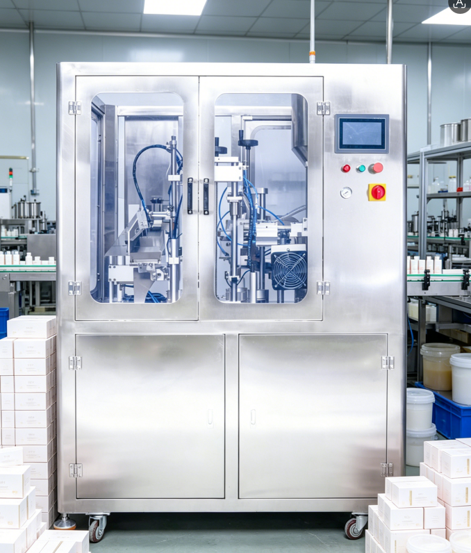 Auto tube filling and sealing machine