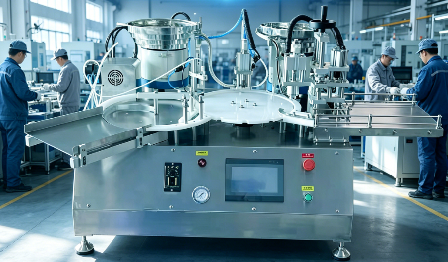 Automatic Vial Filling and Capping Machine