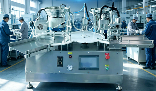 Automatic Vial Filling and Capping Machine