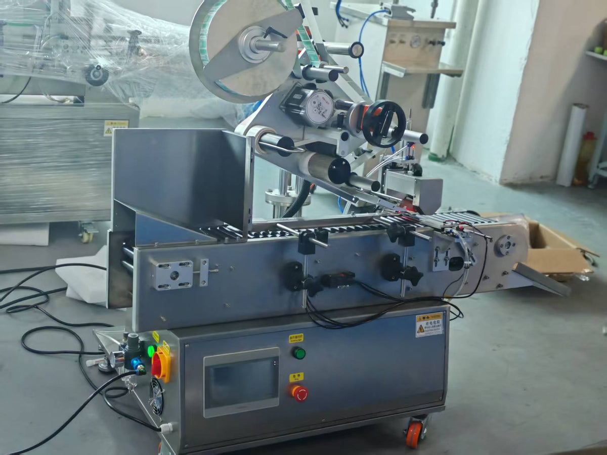 Desktop Round Bottle Labeling Machine | Automatic Round Vial Sticker Label Applicator | Changhao Huifeng