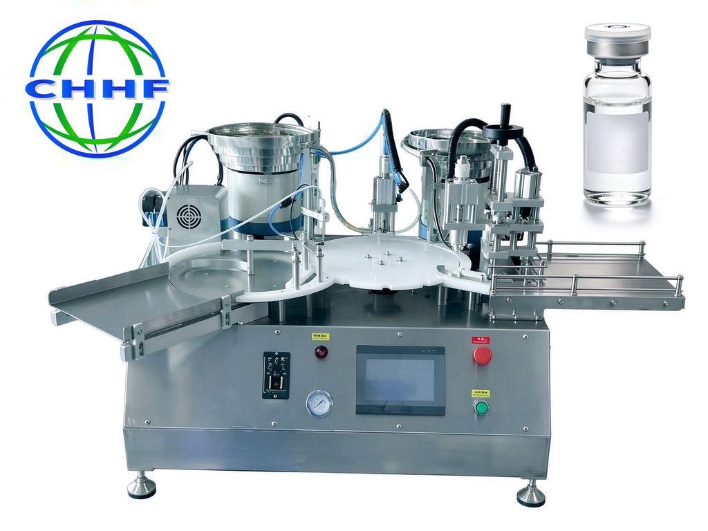 Automatic Vial Filling and Capping Machine for Injectable Glass Vials