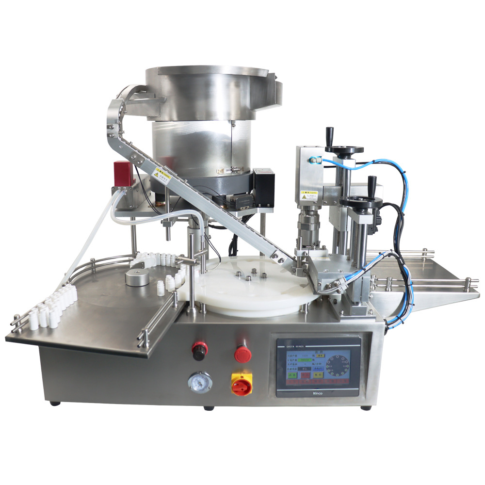 Automatic Desktop Filling Capping Machine | Desktop Liquid Paste Filler & Bottle Capper SUS304 Cosmetic Small Bottle Changhaohuifeng