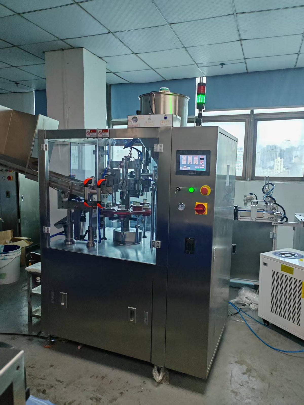 High-speed Filling and Sealing Machine with Cam Structure & Heating Tail Sealing