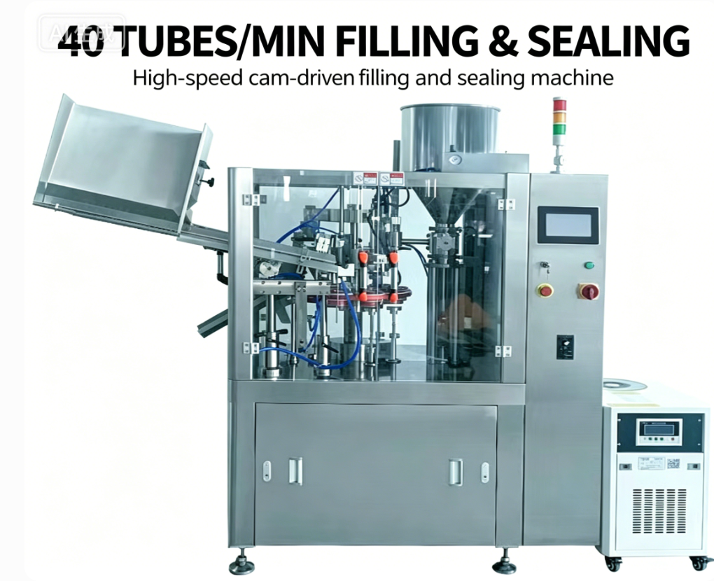 High-speed Filling and Sealing Machine with Cam Structure & Heating Tail Sealing
