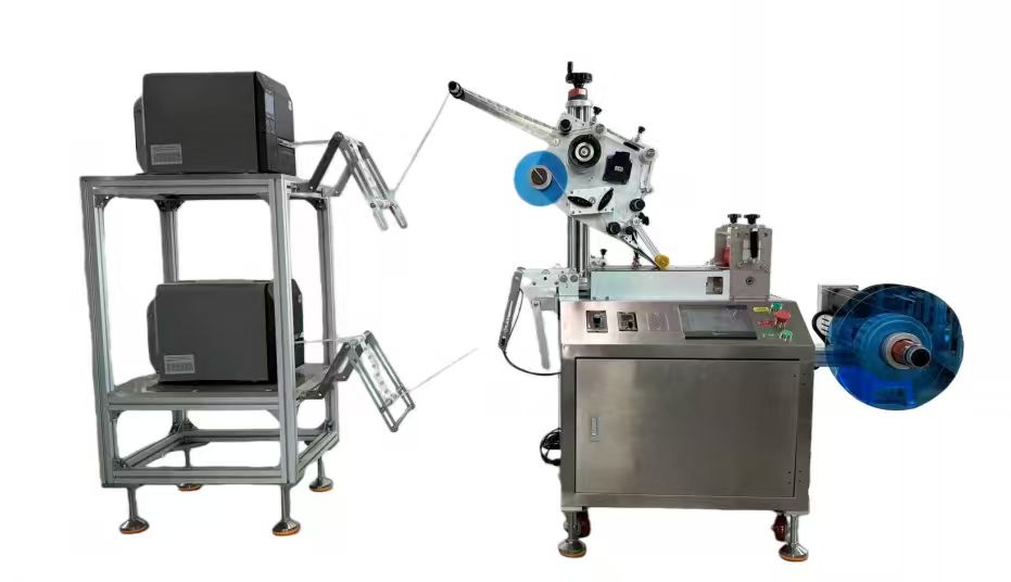 Double-head Roll-to-Roll Labeling Machine with Printing Function