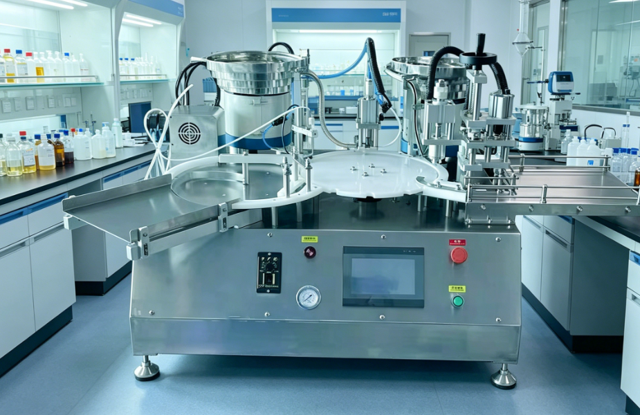 Automatic Vial Filling and Capping Machine