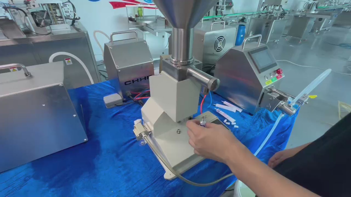 Small Semi-Automatic Cream Filling Machine | Desktop Cosmetic Ointment Paste Filler | Changhao Huifeng