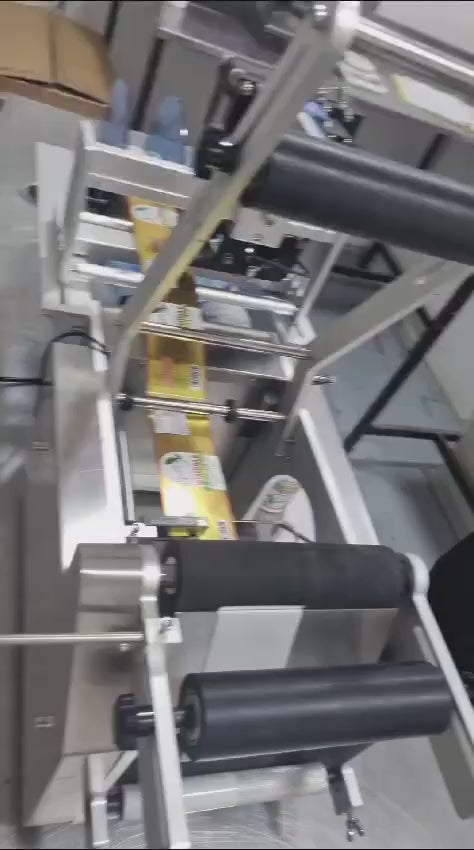 Semi-Automatic Round Bottle Labeling Machine, Desktop Self-Adhesive Sticker Label Applicator for Cosmetic, Pharma & Honey Jar Changhaohuifeng
