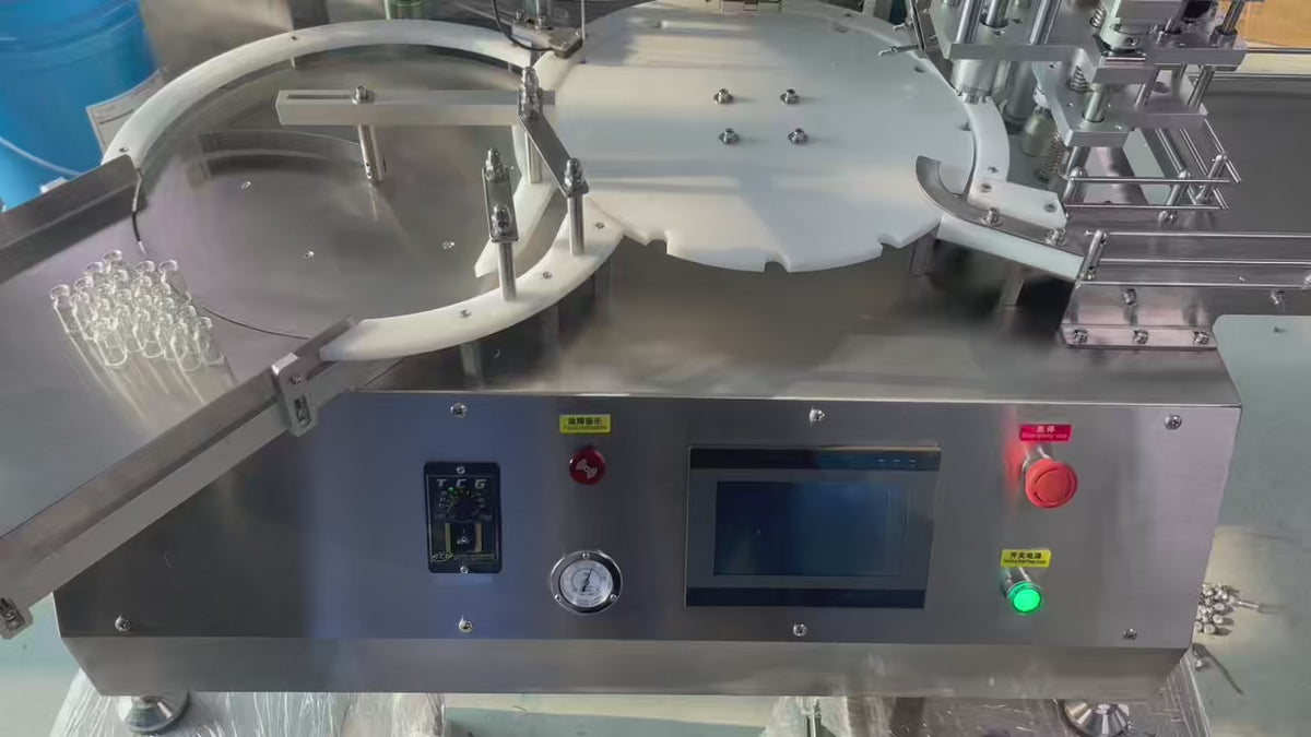 Automatic Vial Filling and Capping Machine for Injectable Glass Vials