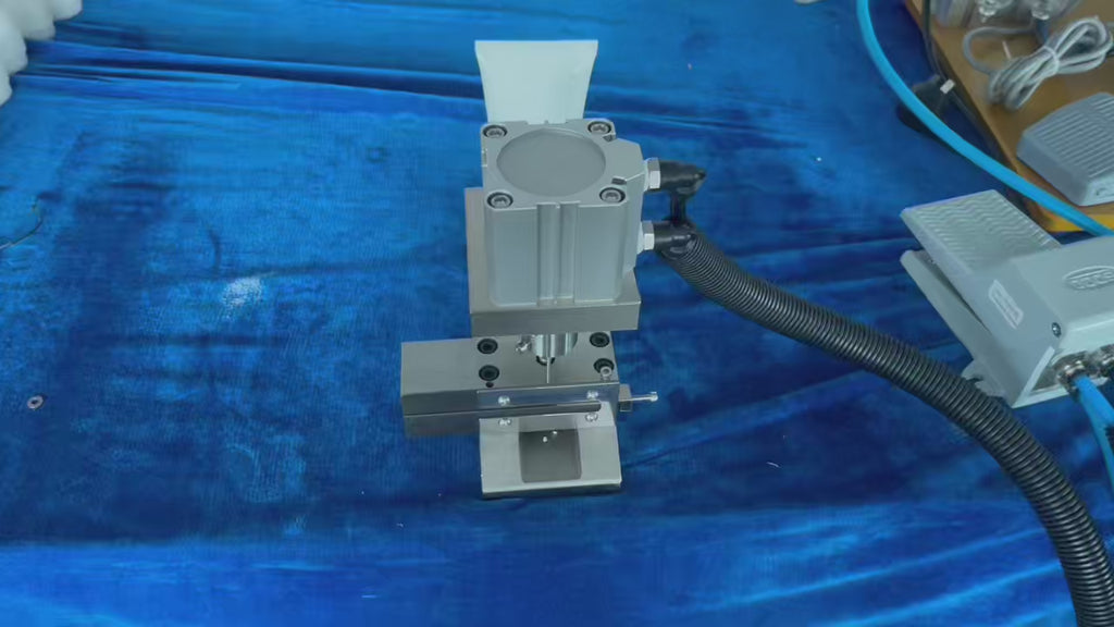 Pneumatic Soft Tube Punching Machine, Precision Hole Drilling Equipment for Toothpaste Ointment Hand Cream Tube